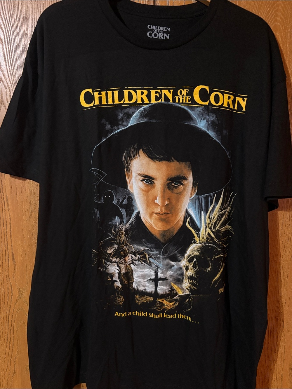 Black Graphic Tee - Movie Poster Design